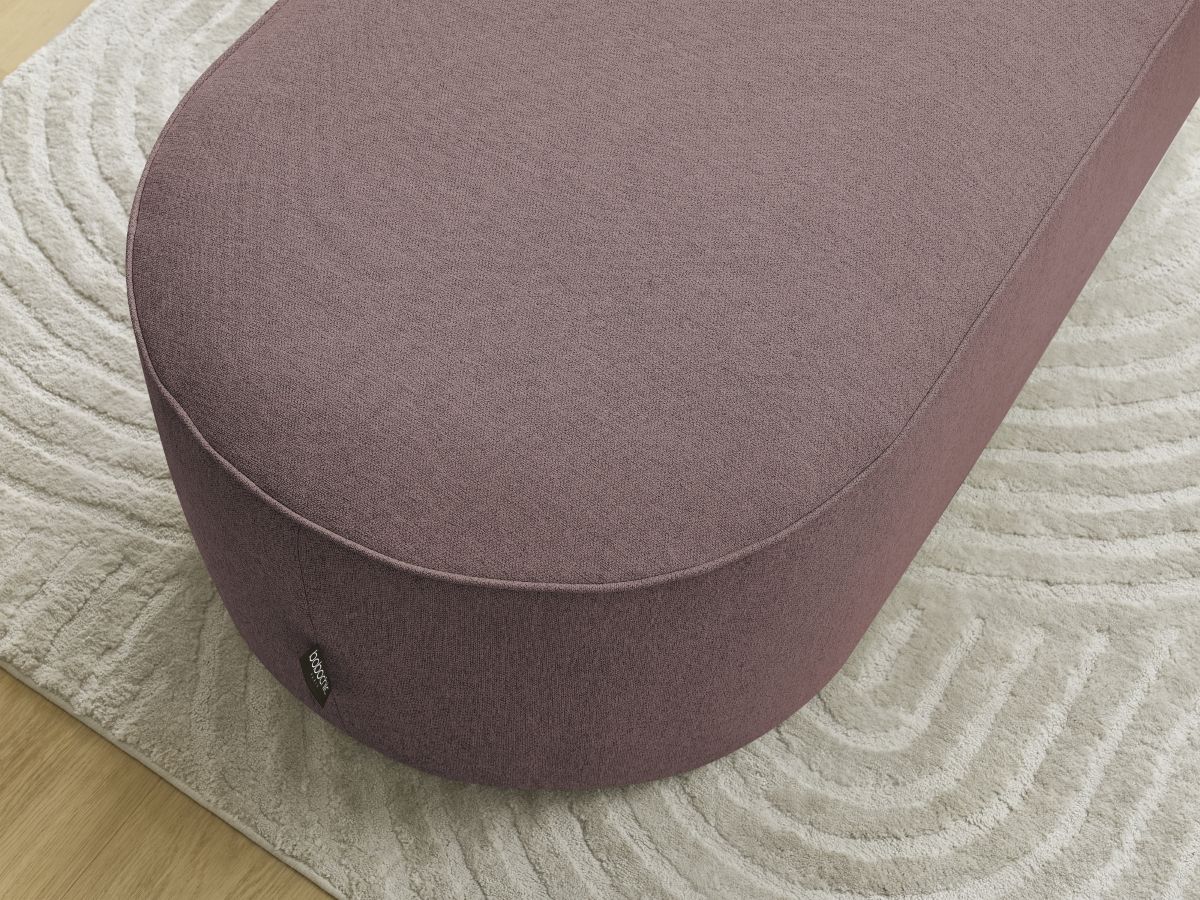 Bobochic Rousseau Pouf Melange-Stoff Rosa
