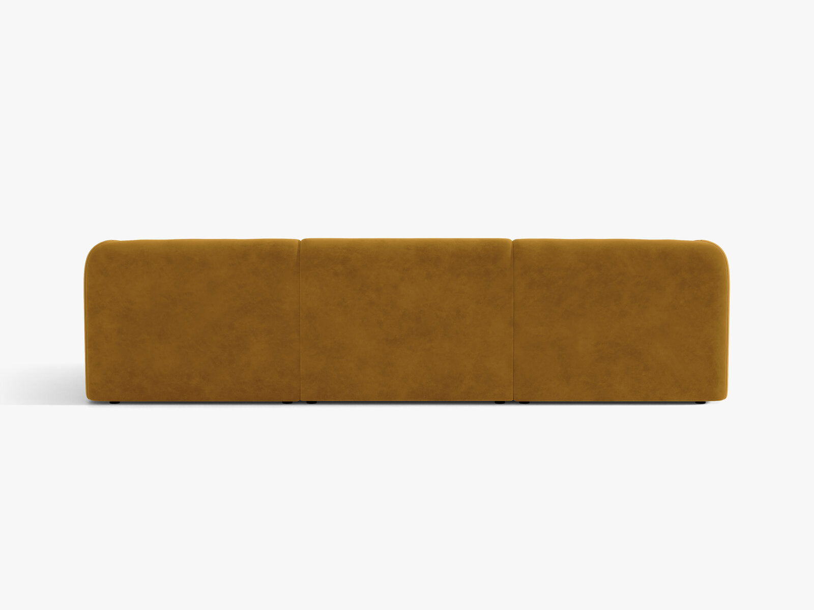 Micadoni Sofa Miley 3-Sitzer Samt Bluvel Gelb