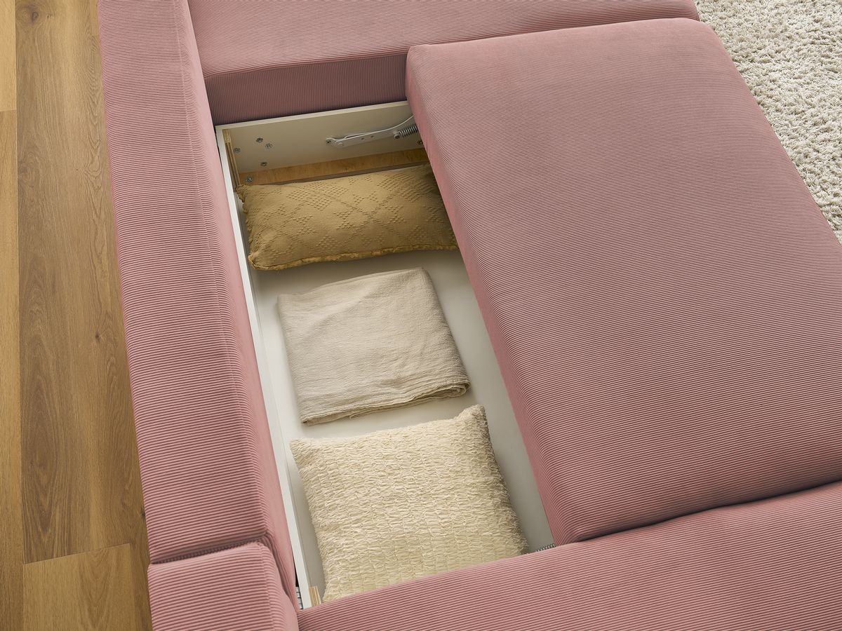 Bobochic Sidonie Wohnlandschaft Cordsamt Rosa