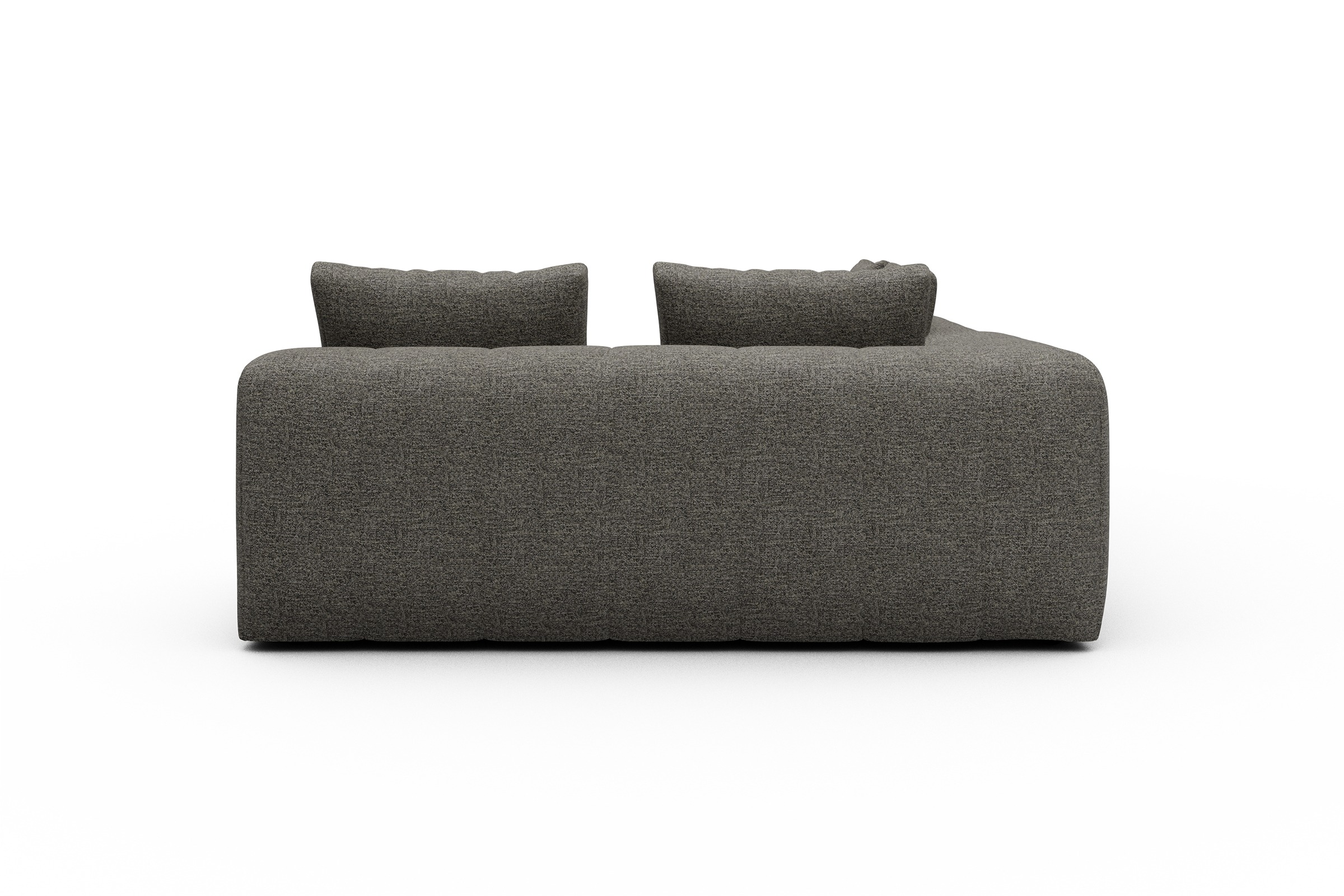 Ecksofa Hugo 2x 2,5-Sitzer Armlehne links Carreno-Sepie-Brown