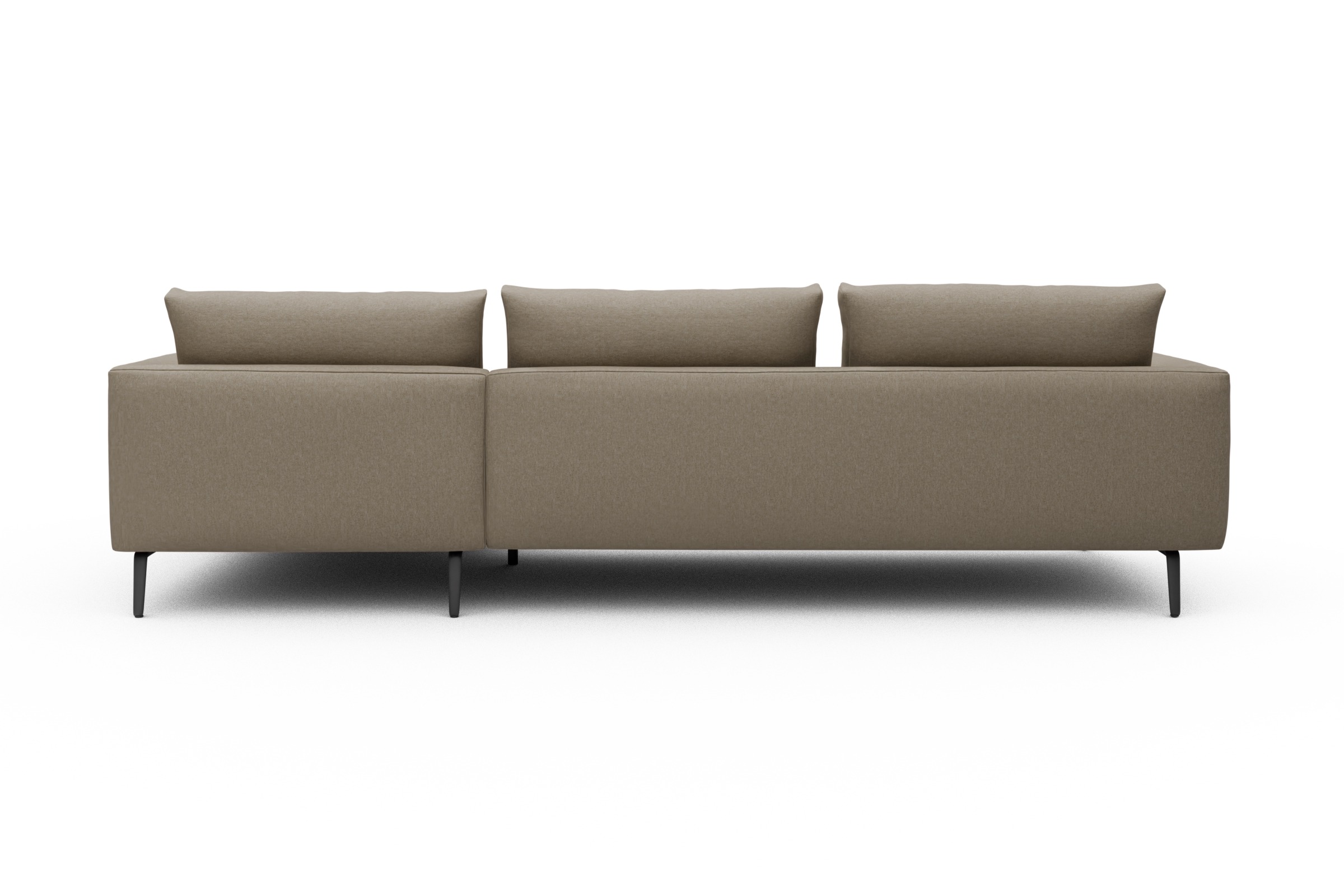 Ecksofa Karl Chaiselongue rechts mit 2,5-Sitzer Satya-Natural
