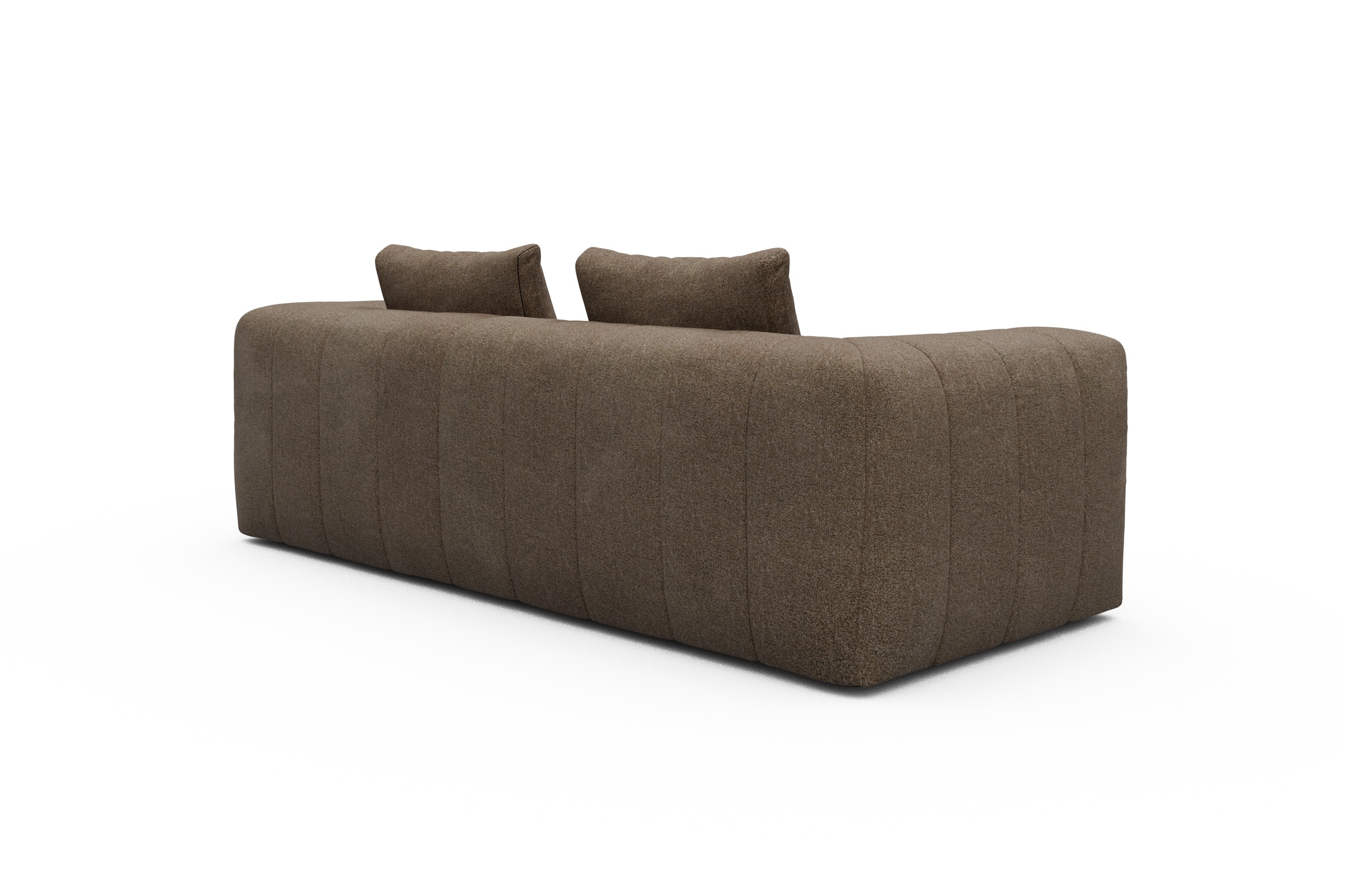 Sofa Hugo 3-Sitzer Aivi-Khaki-Brown