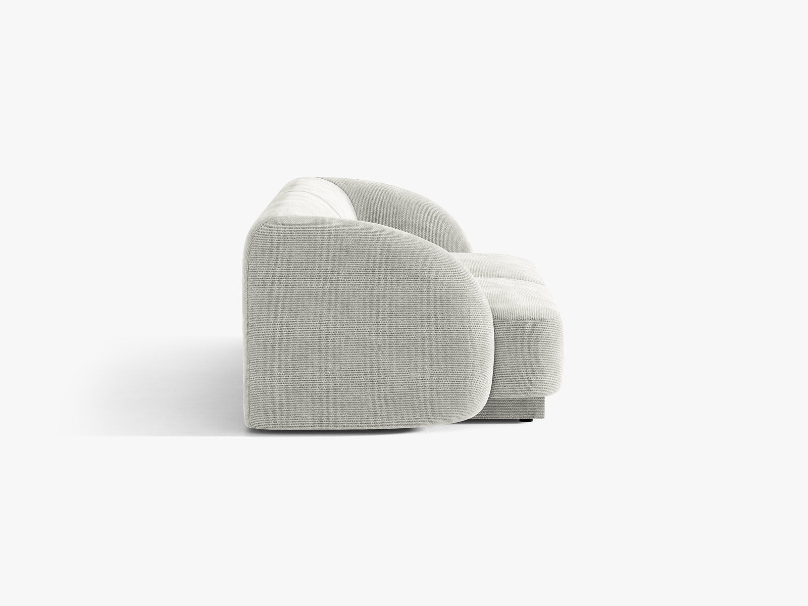 Micadoni Sofa Miley 2-Sitzer Chenille Eden Silber