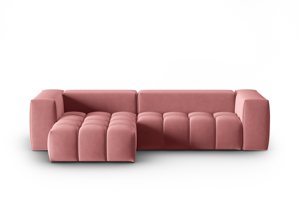 Cosmopolitan Design Ecksofa Verona 3-Sitzer Samt Casino Flamingo Links
