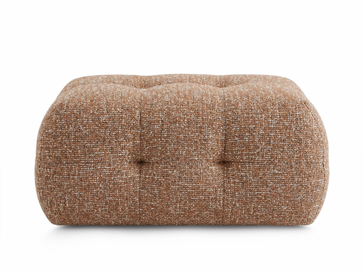 Bobochic Laura Pouf 98 × 62 cm Melange-Stoff Orange