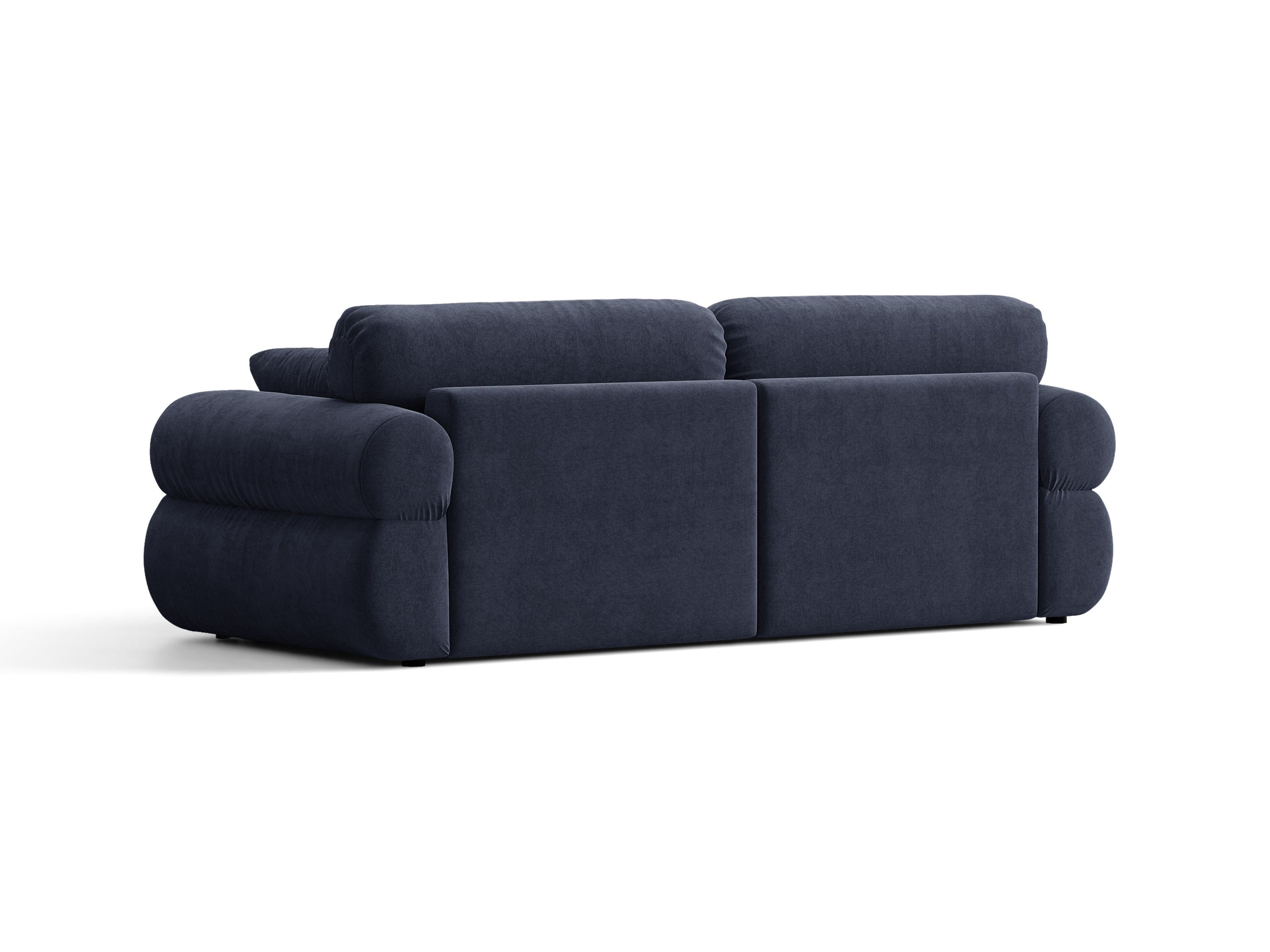 Micadoni Ophelia Sofa 3-Sitzer Strukturierter Stoff Liberty Marineblau