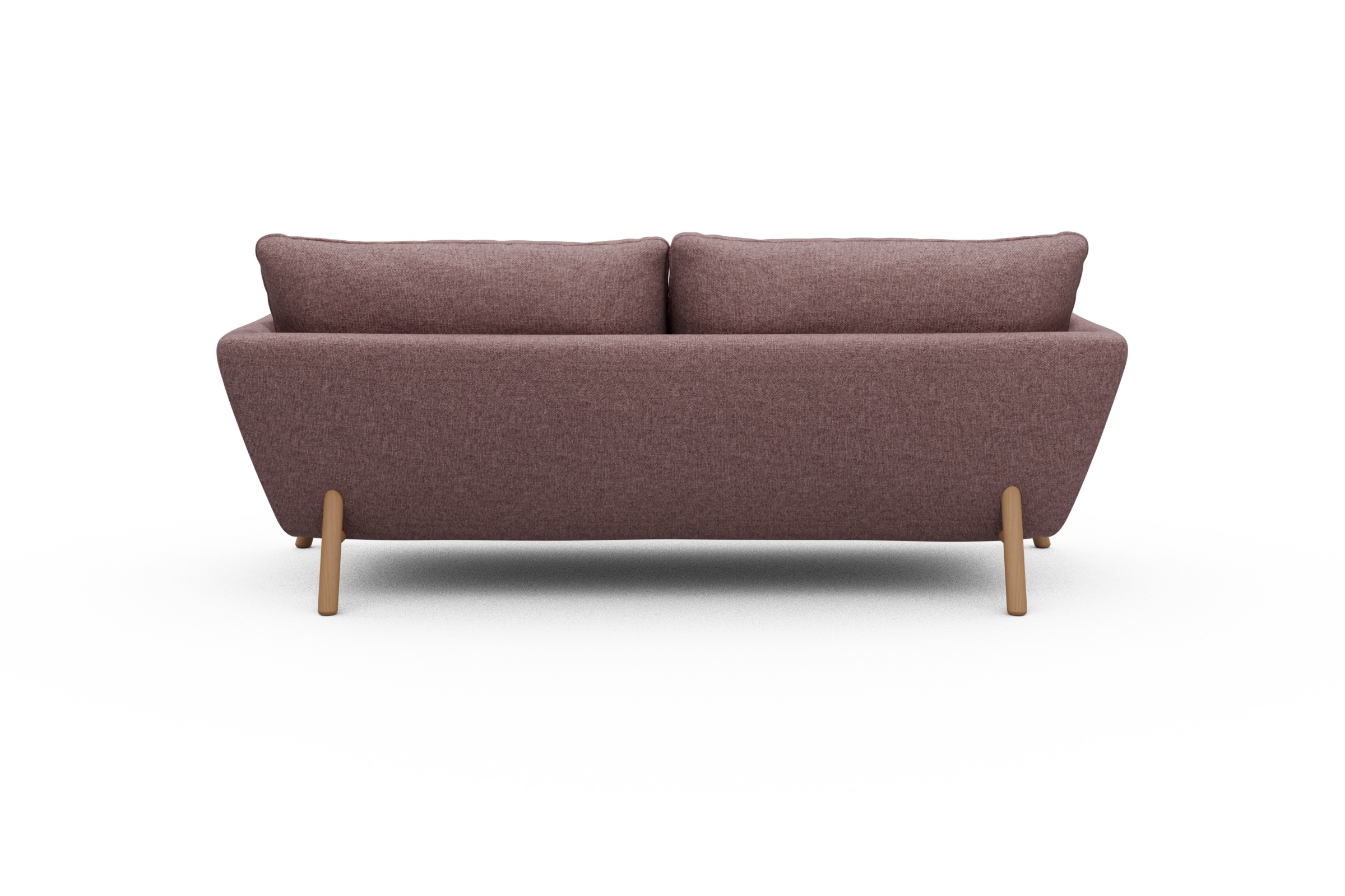 Sofa Emil 3-Sitzer Beinfarbe Eiche Natur Sama-Flamingo