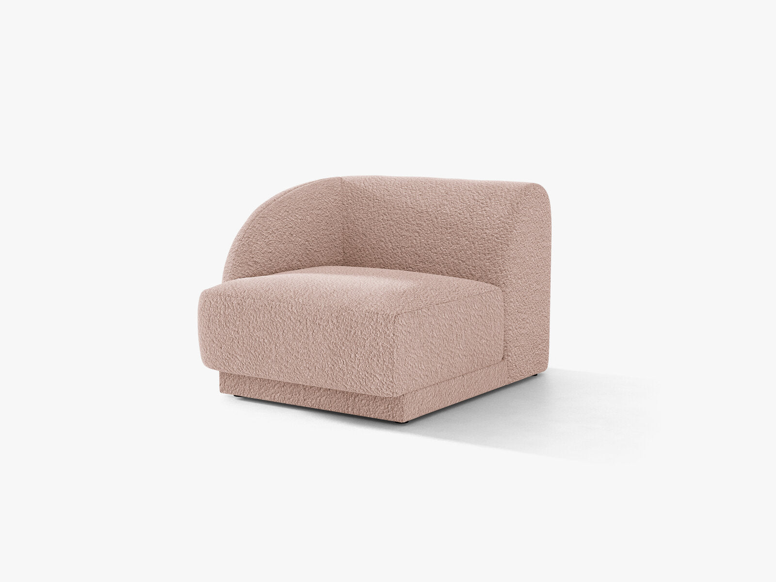 Micadoni Eckmodul Miley 1-Sitzer Boucle Baloo Puderrosa Links