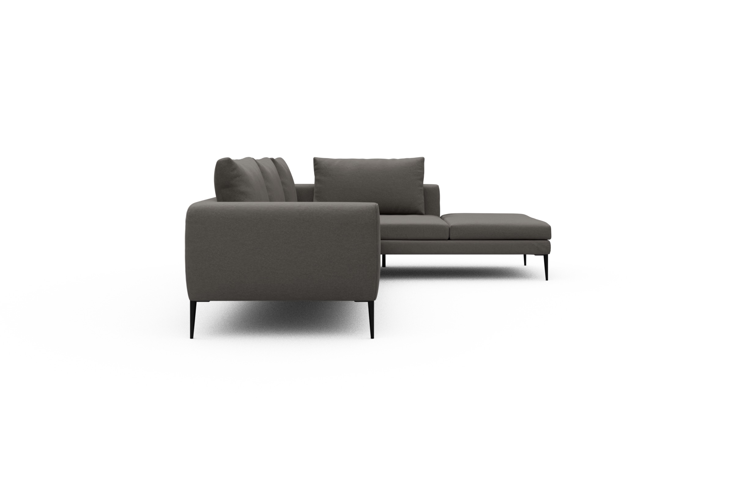 Ecksofa Paul Relax-Ecke links mit 3-Sitzer Satya-Taupe