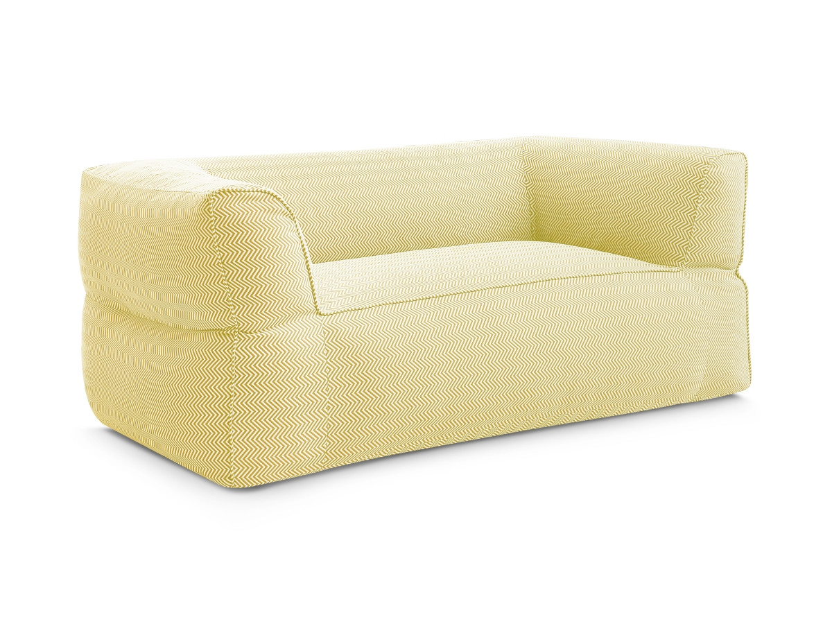 Bobochic Nour Gartensofa 2-Sitzer Stoff Gelb