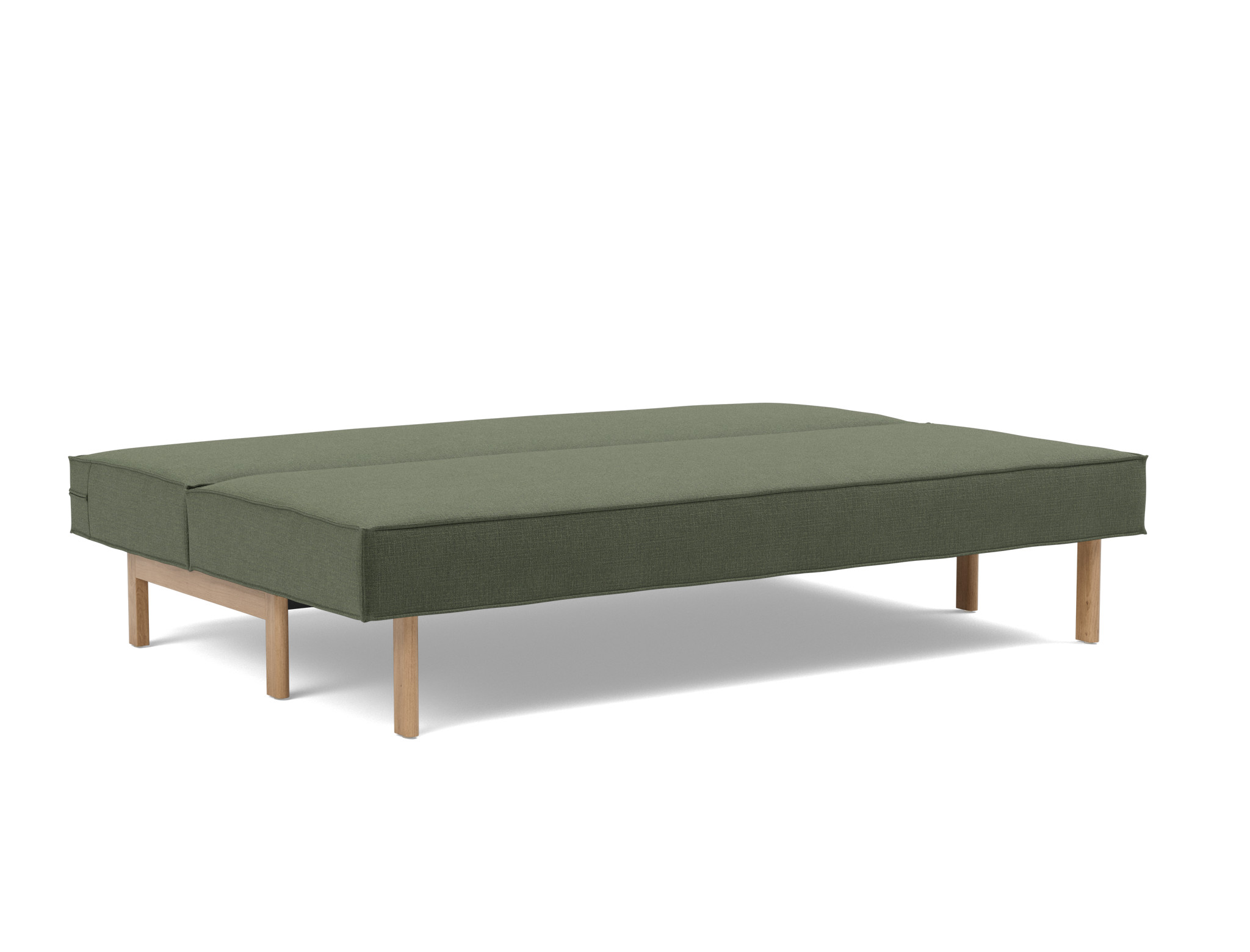 Schlafsofa Sly Chenille Esina 413-Olive-Green Beine Eiche
