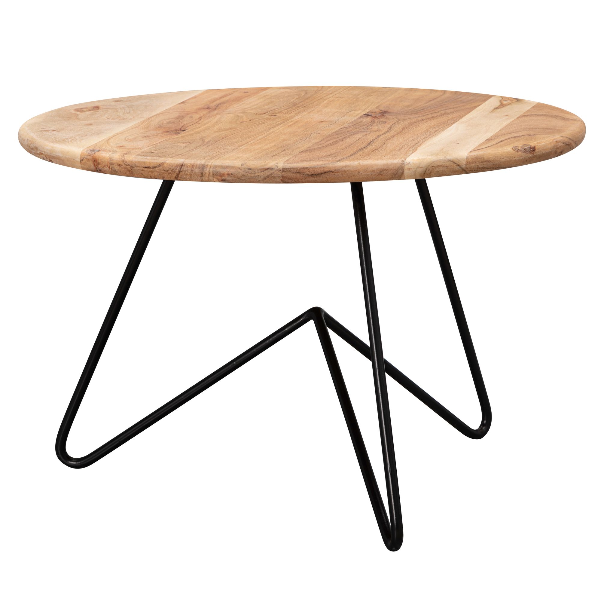 Couchtisch Martofte Akazie Massivholz Ø 60 cm