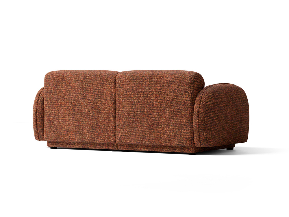 Cosmopolitan Design Sofa Bilbao 3-Sitzer Boucle Miles Terrakotta