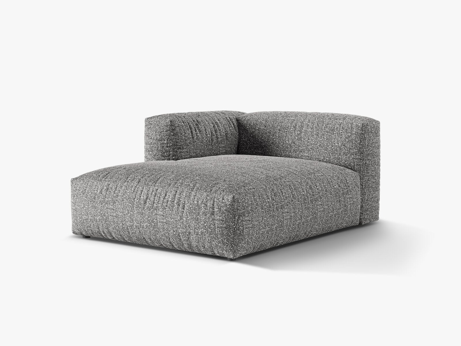 Micadoni Recamiere Martina 1-Sitzer Links Boucle Monet Graphit