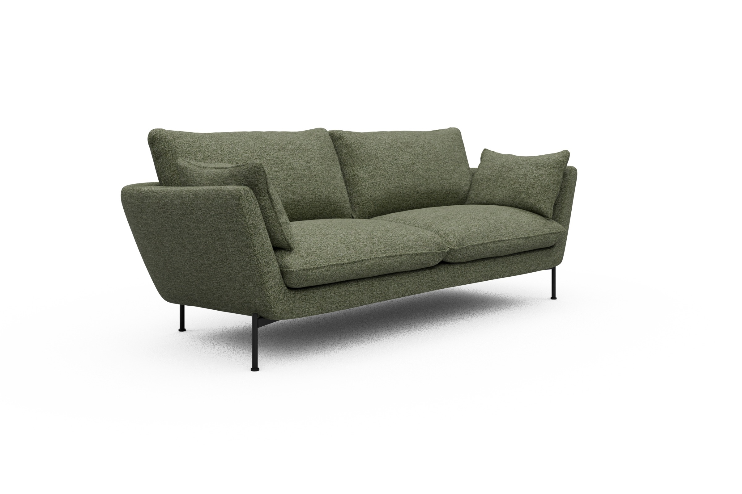Sofa Anton 3-Sitzer Carreno-Vivid-Green