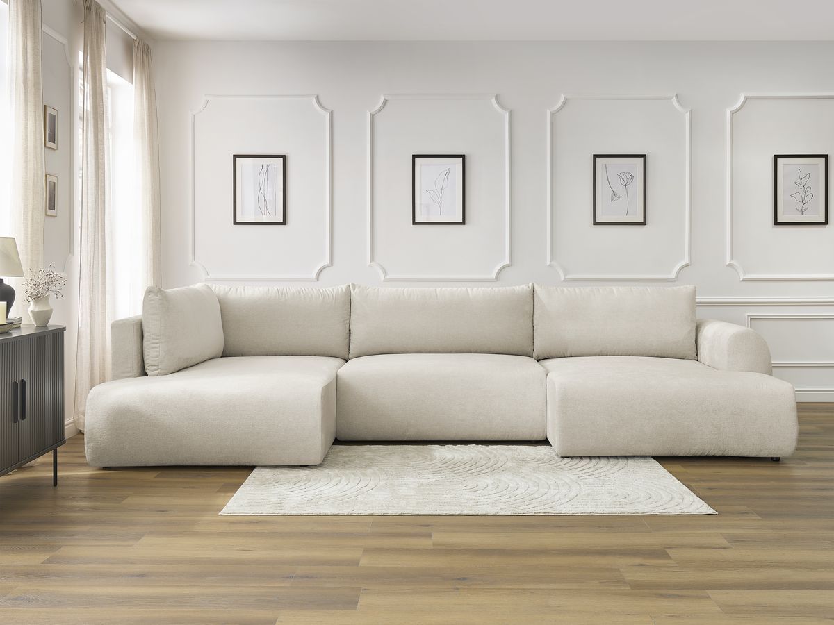 Bobochic Lucien Wohnlandschaft Stoff Beige Ecke rechts