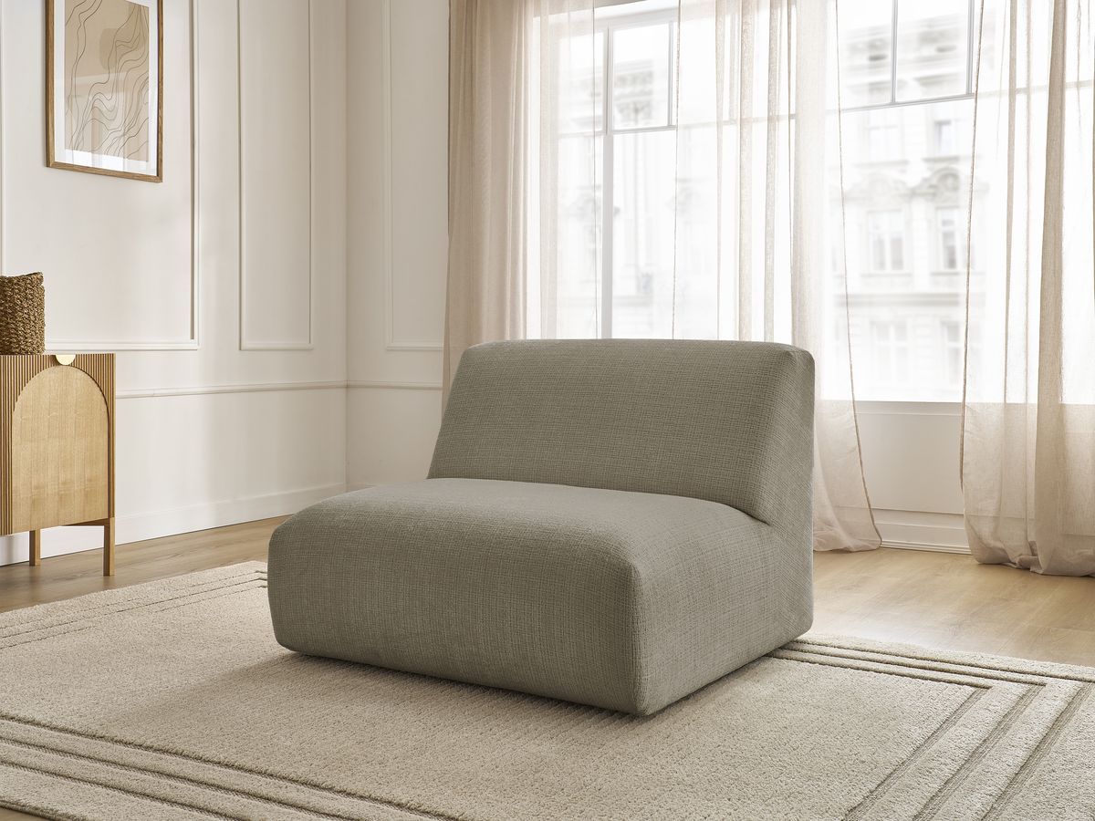 Bobochic Sirius Sofamodul 1-Sitzer Strukturstoff Taupe