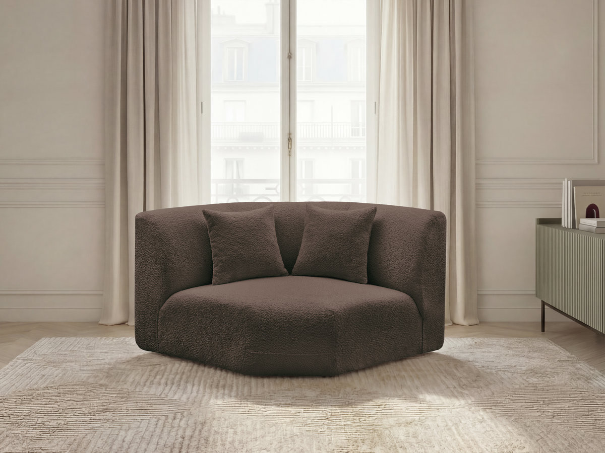 Bobochic Anda Sofa 2-Sitzer Chenille Braun