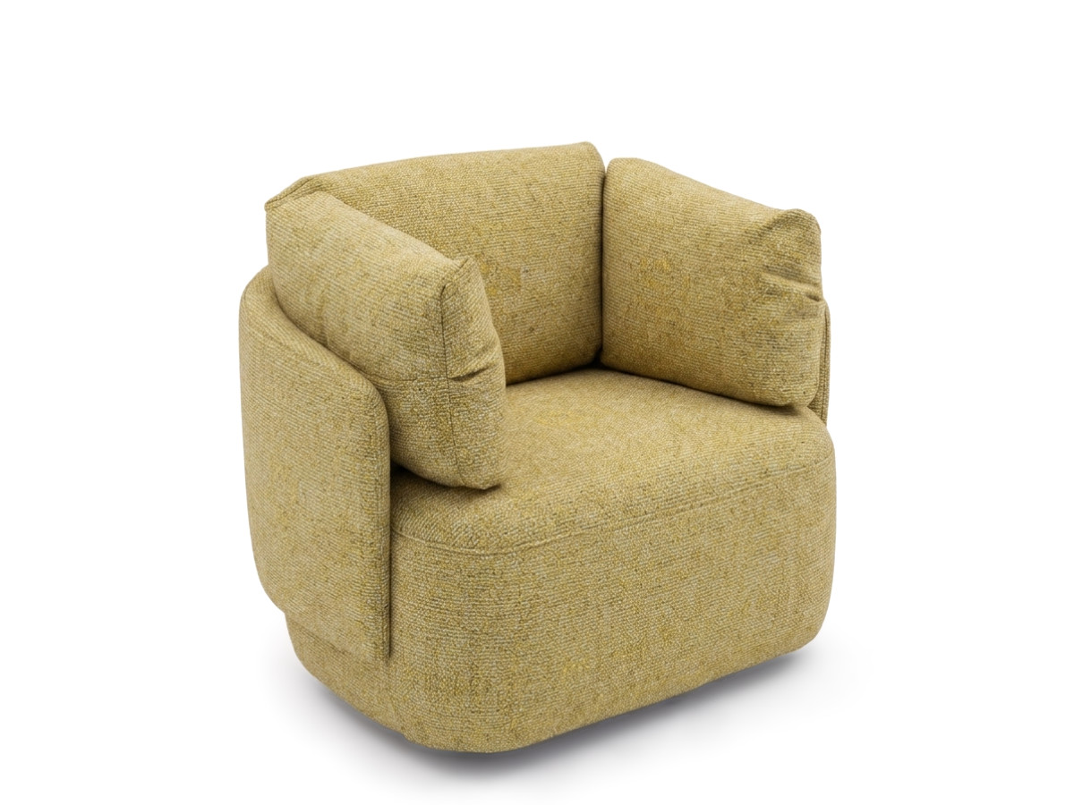 Bobochic Mario Sessel Melange-Stoff Gelb