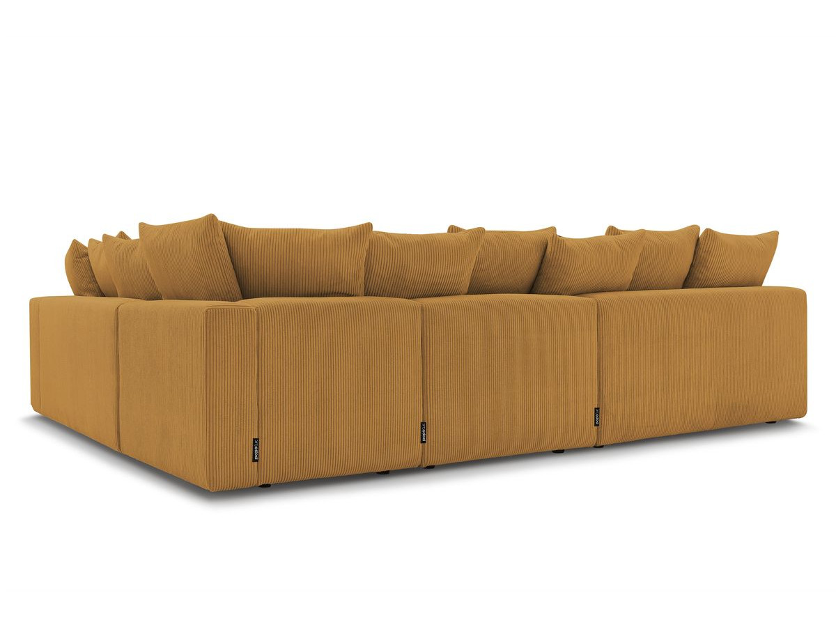 Bobochic Voltaire Ecksofa 322 × 268 cm Cordsamt Gelb Ecke rechts