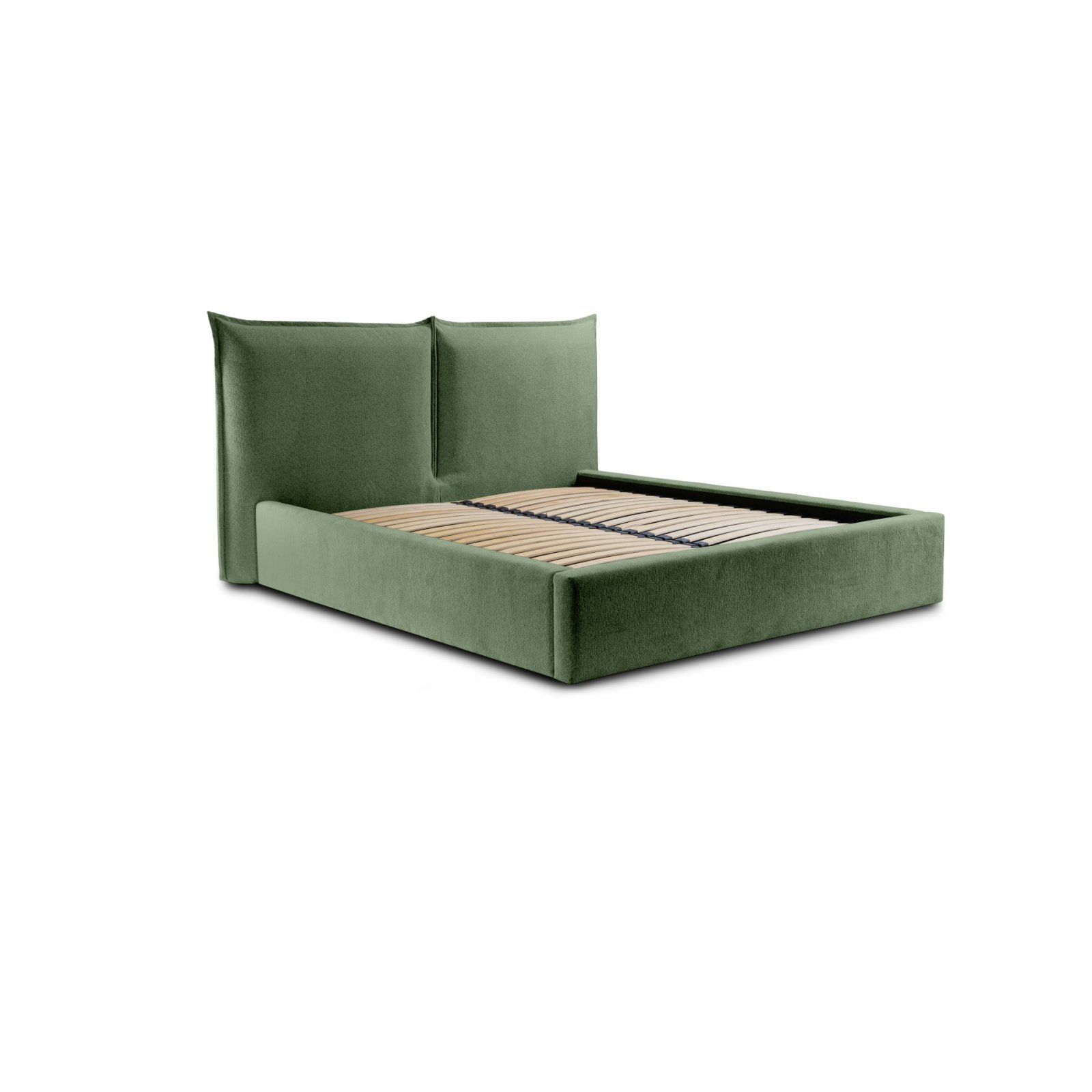 Polsterbett Verona Flachgewebe 160x200 mit Metallrahmen Raven 77