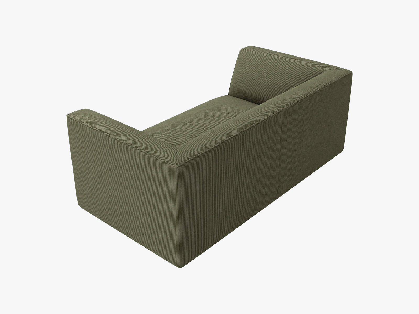 Micadoni Sofa Ruby 2-Sitzer Kord Scala Grün