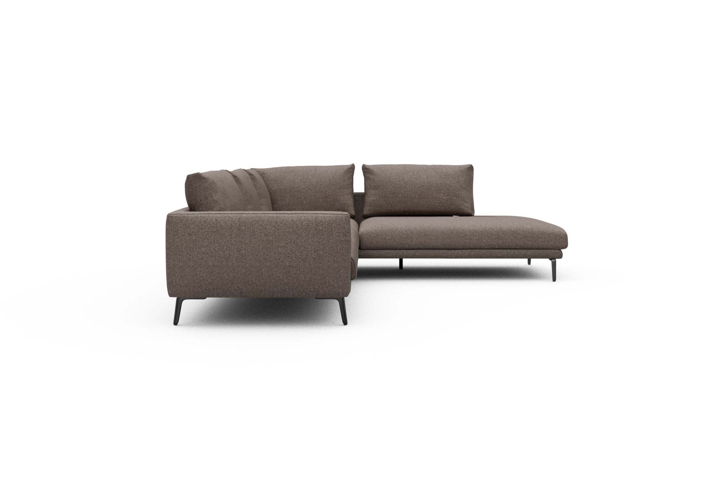 Ecksofa Karl Relax-Ecke rechts mit 2,5-Sitzer Sama-Stone