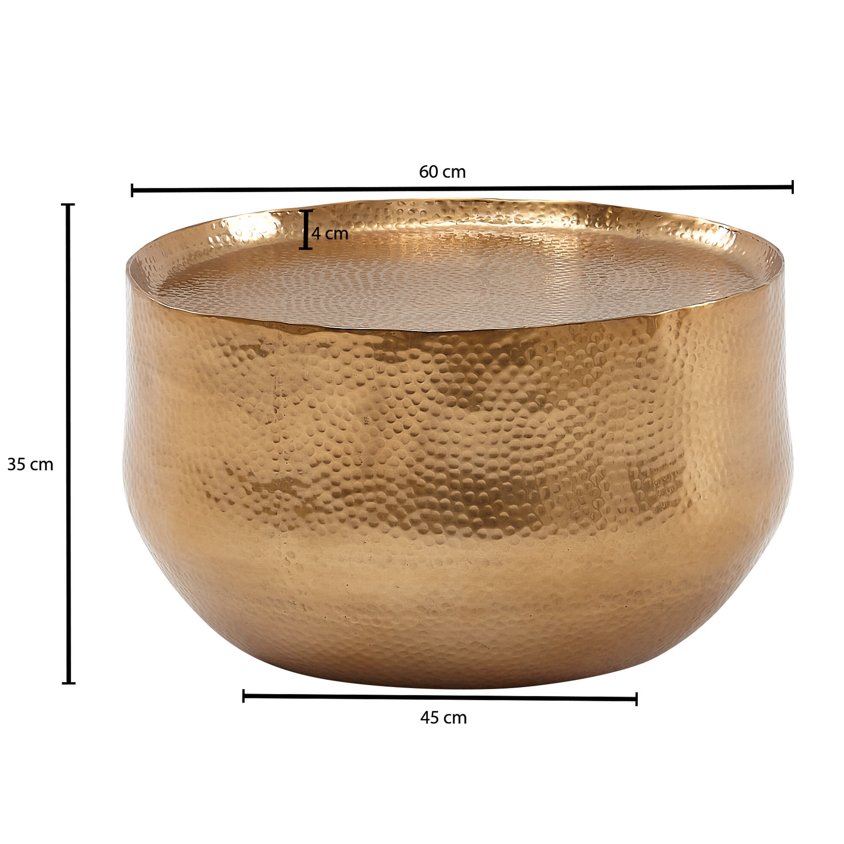 Couchtisch Brekke Gold Ø 60 × H 35 cm