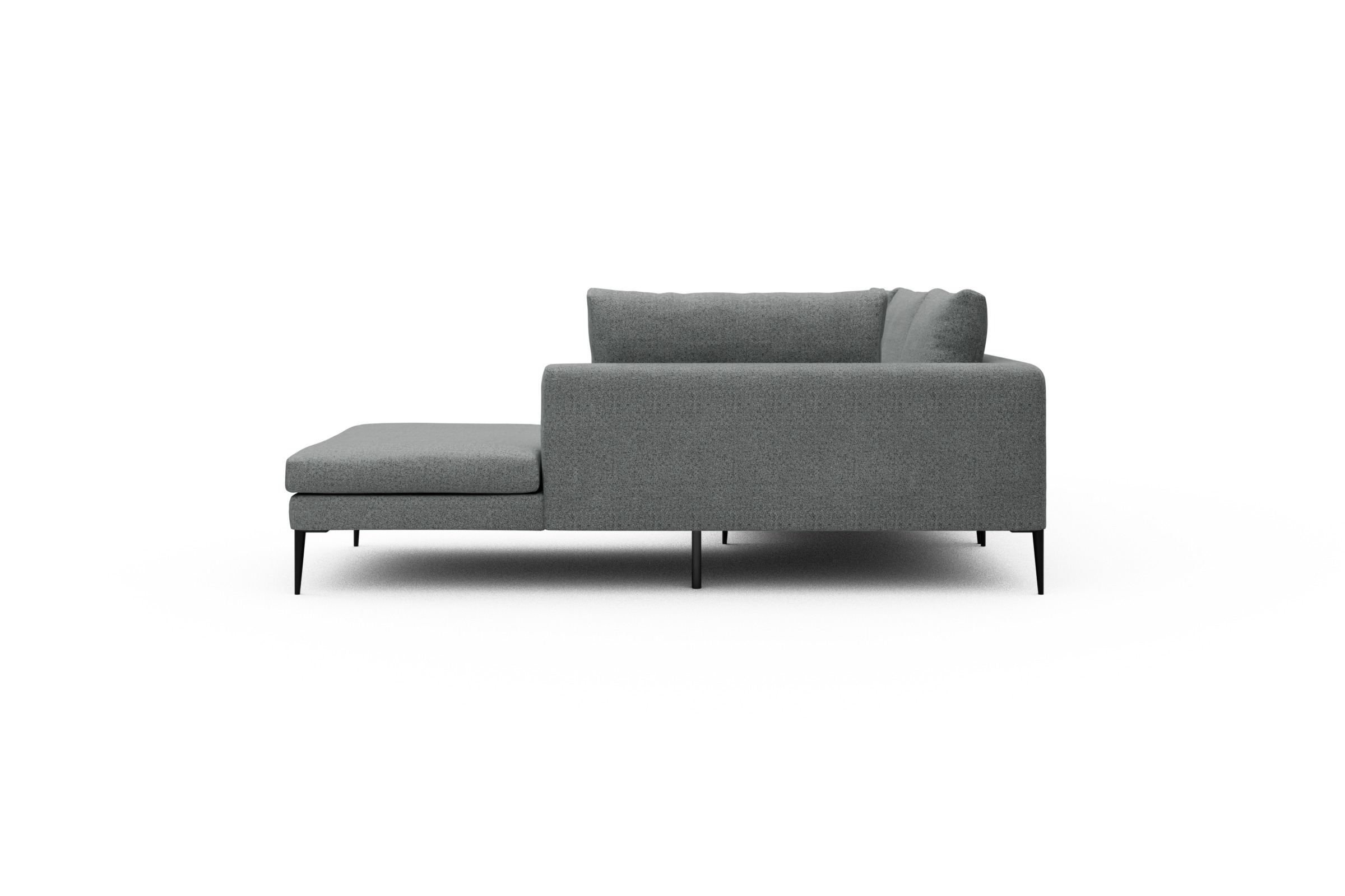 Ecksofa Paul Relax-Ecke links mit 3-Sitzer Aivi-Gravet-Grey