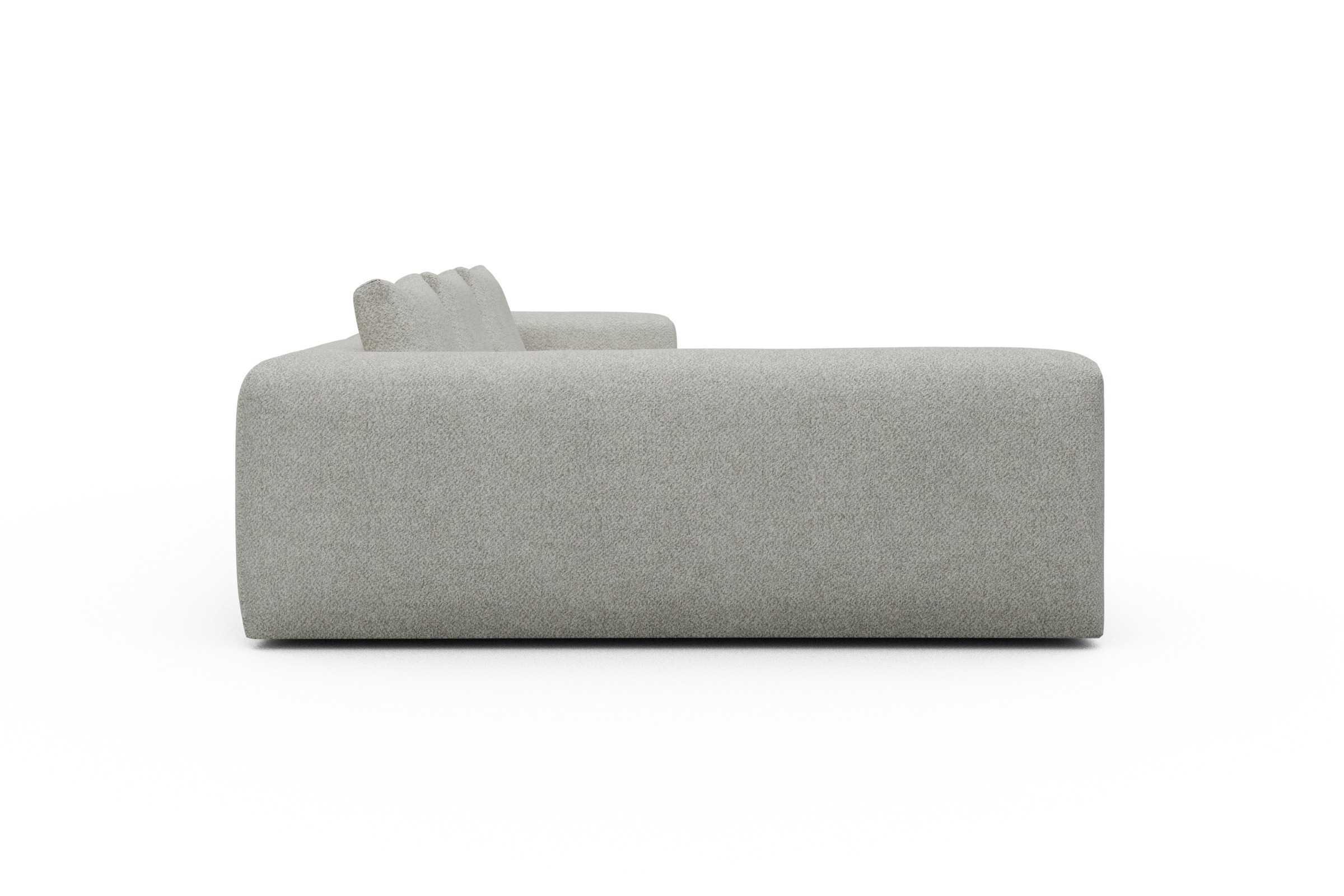 Ecksofa Fred 2x 2,5-Sitzer links offen Vanora-Warm-Sand