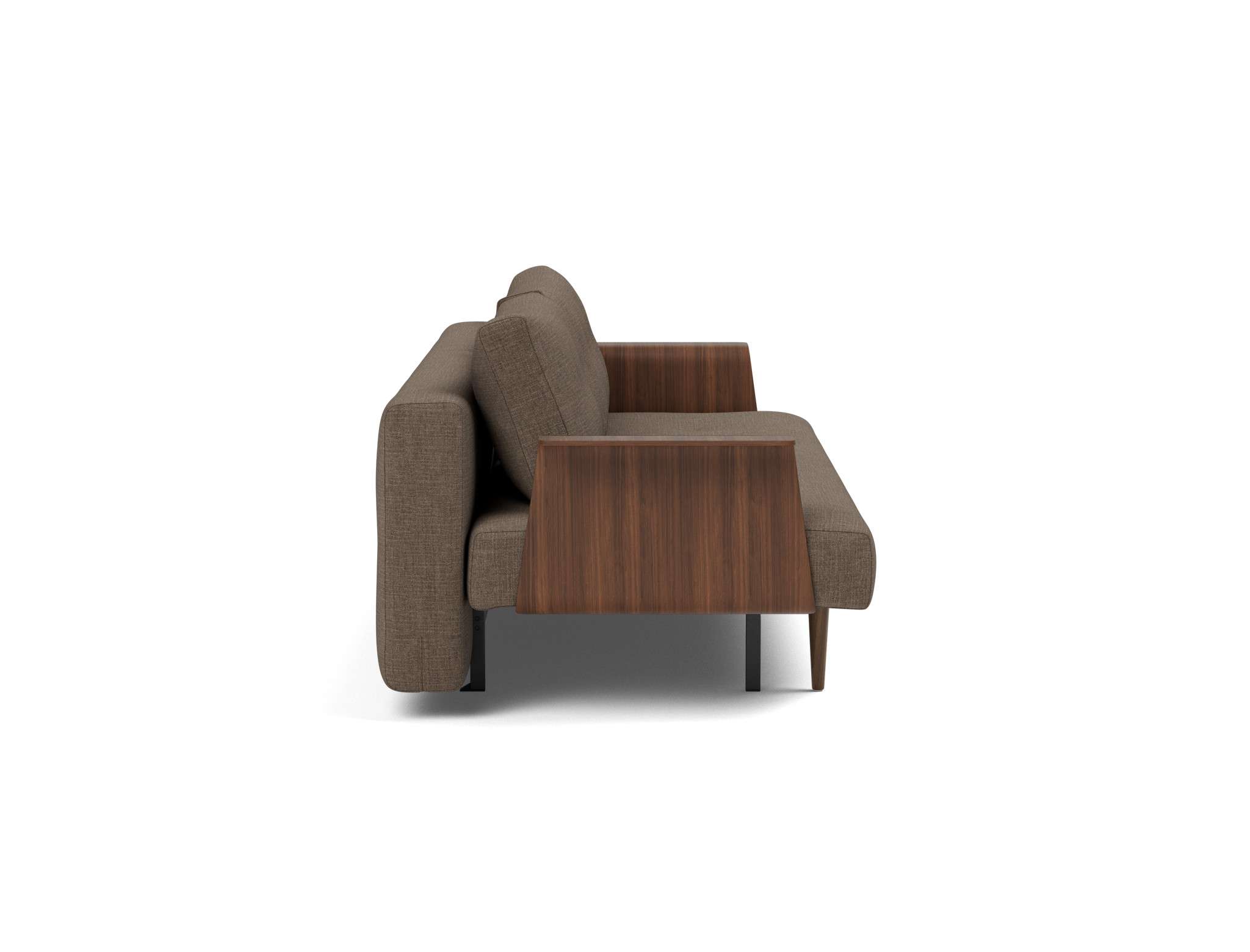 Schlafsofa Recast mit Armlehnen Chenille Esina 411-Cedar-Brown