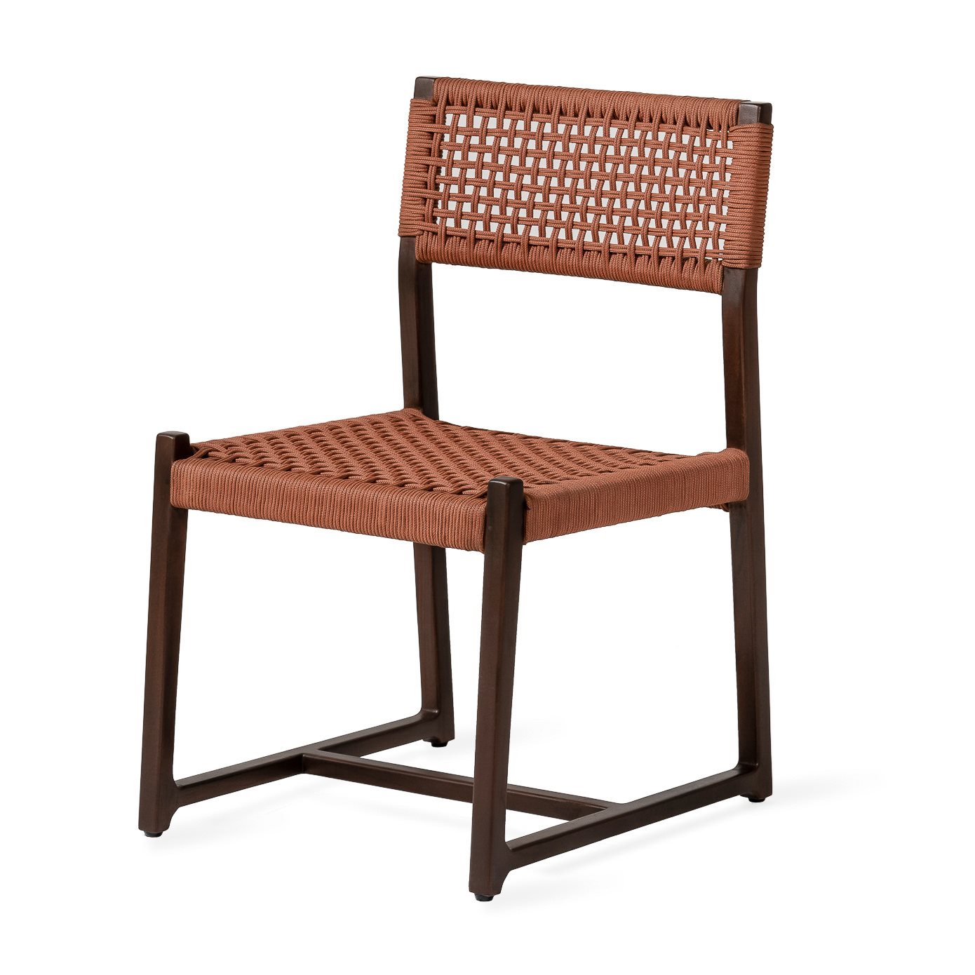 Jesper Home Outdoor-Stuhl Kuwana Cinnamon-Weave Gestell Espresso