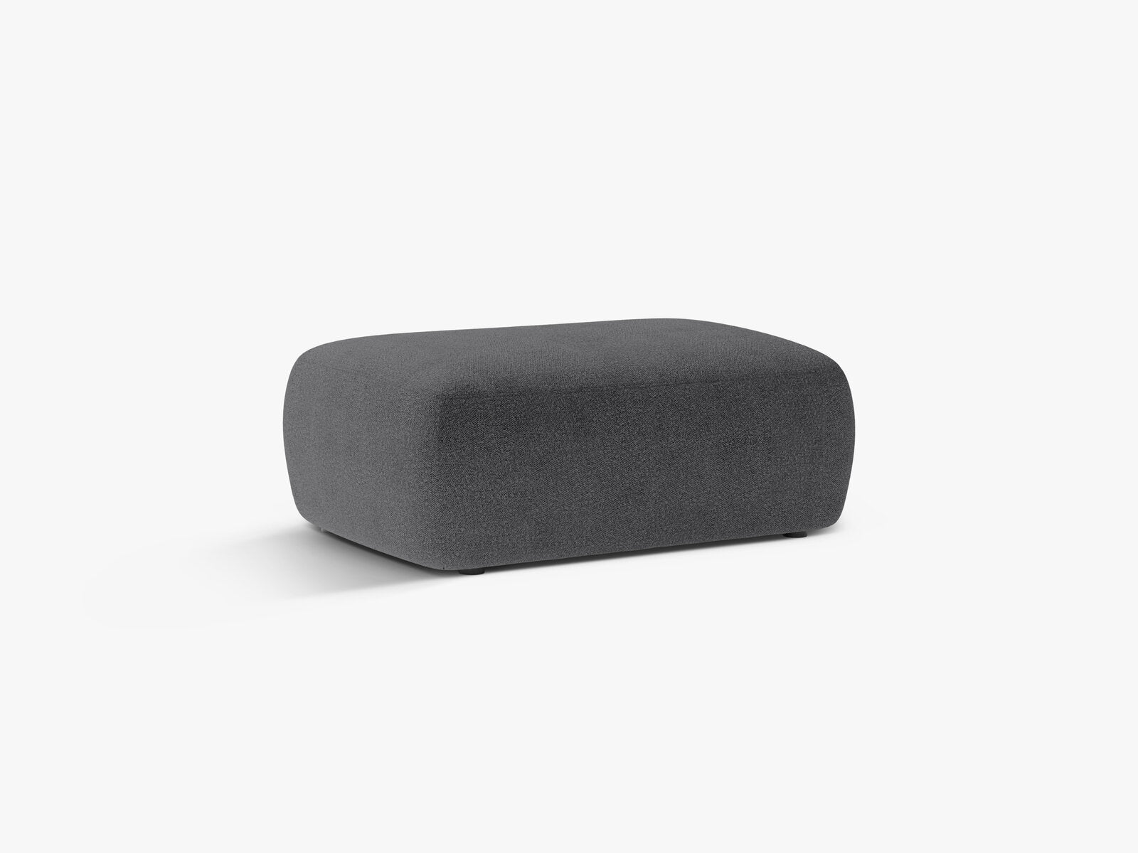 Micadoni Hocker Kate 1-Sitzer Boucle Dunkelgrau
