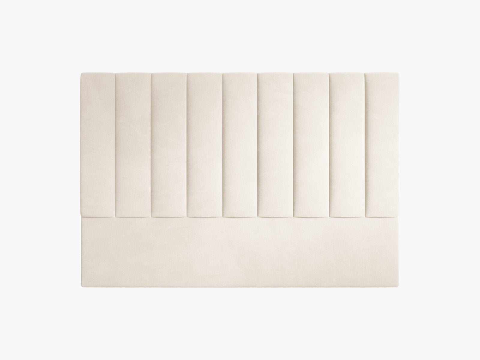 Micadoni Marl Samtiger Kopfteil 140 cm (H 95 cm) Samt Magic Velvet Elfenbein 180x95