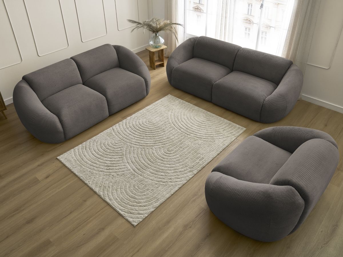Bobochic Tina Sofa 6-Sitzer Cordsamt Taupe