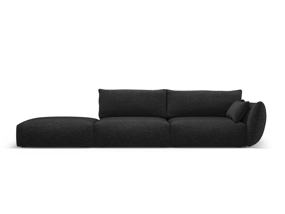 Cosmopolitan Design Sofa Matera 4-Sitzer offen Chenille Eden Anthrazit Links