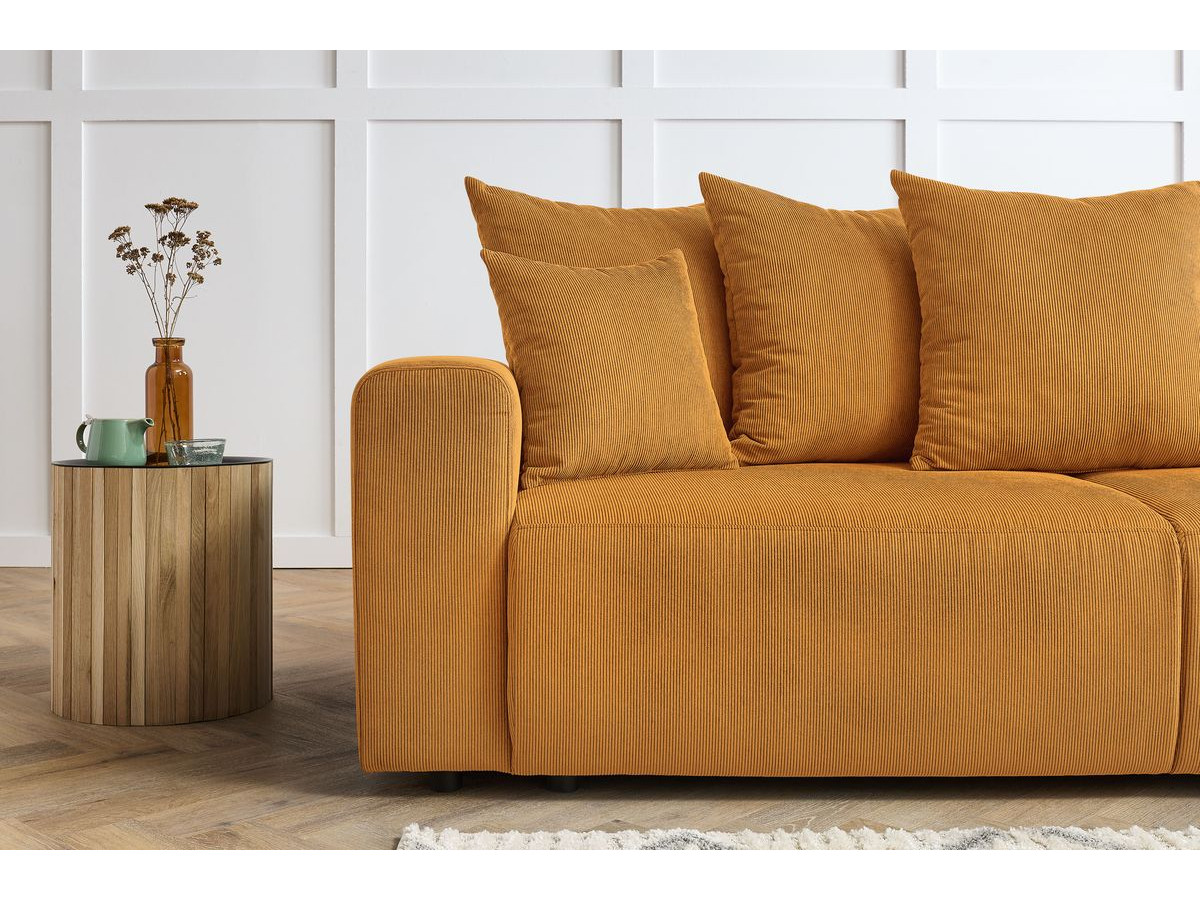Bobochic Envy Sofa 3-Sitzer Cordsamt Gelb