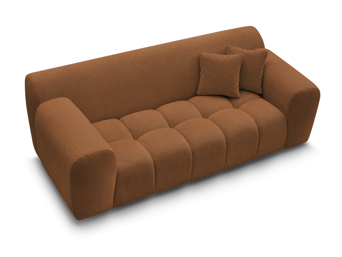 Bobochic Melisse Sofa 2-Sitzer Melange-Stoff Orange
