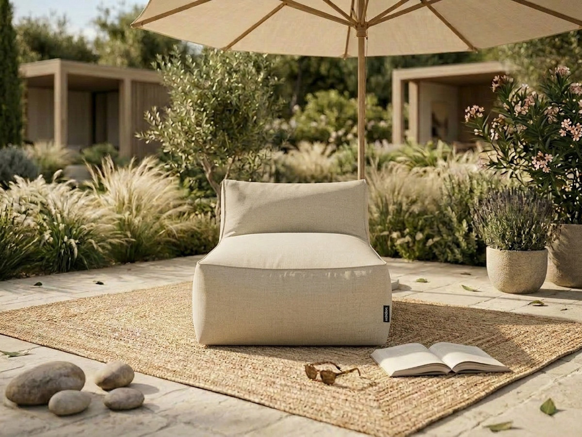 Bobochic Riviera Méridienne-Modul Stoff Beige