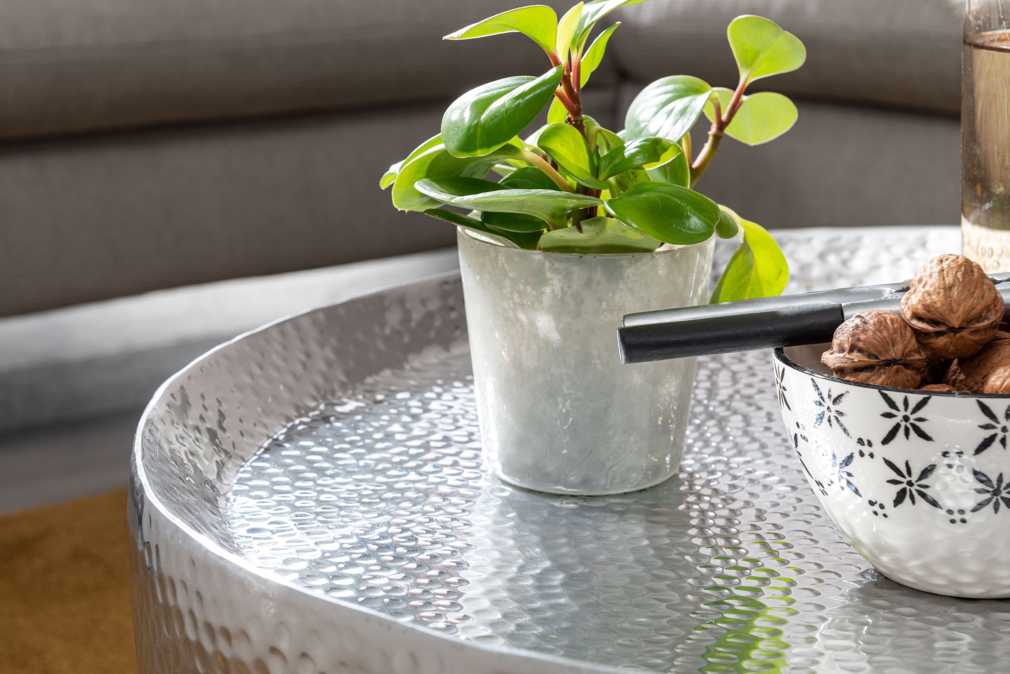 Couchtisch Brekke Silber Ø 60 × H 35 cm
