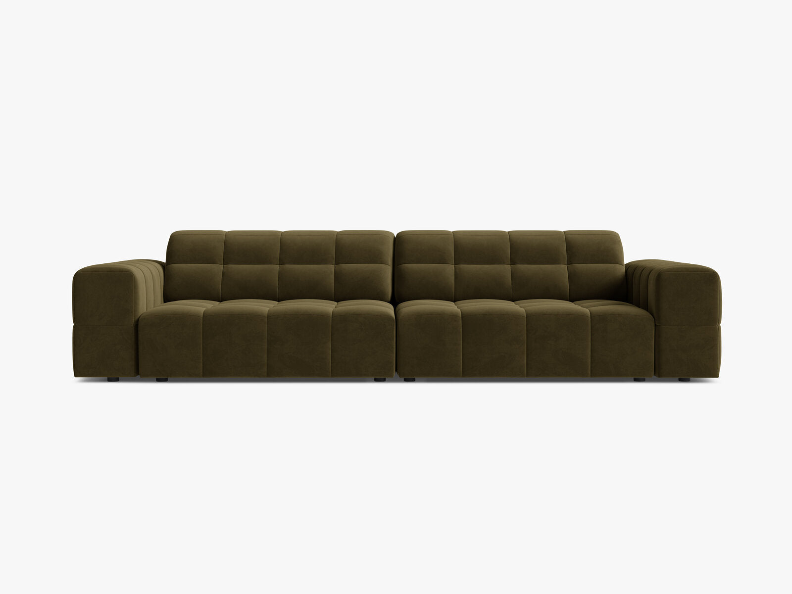 Micadoni Sofa Jennifer 4-Sitzer Samt Bluvel Grün