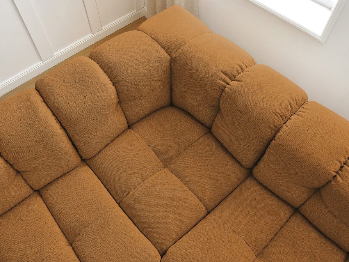 Bobochic Cloud Ecksofa 268 × 184 cm Stoff Gelb