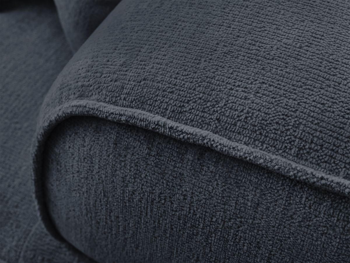 Bobochic Whesley Sofa 3-Sitzer Stoff Dunkelblau