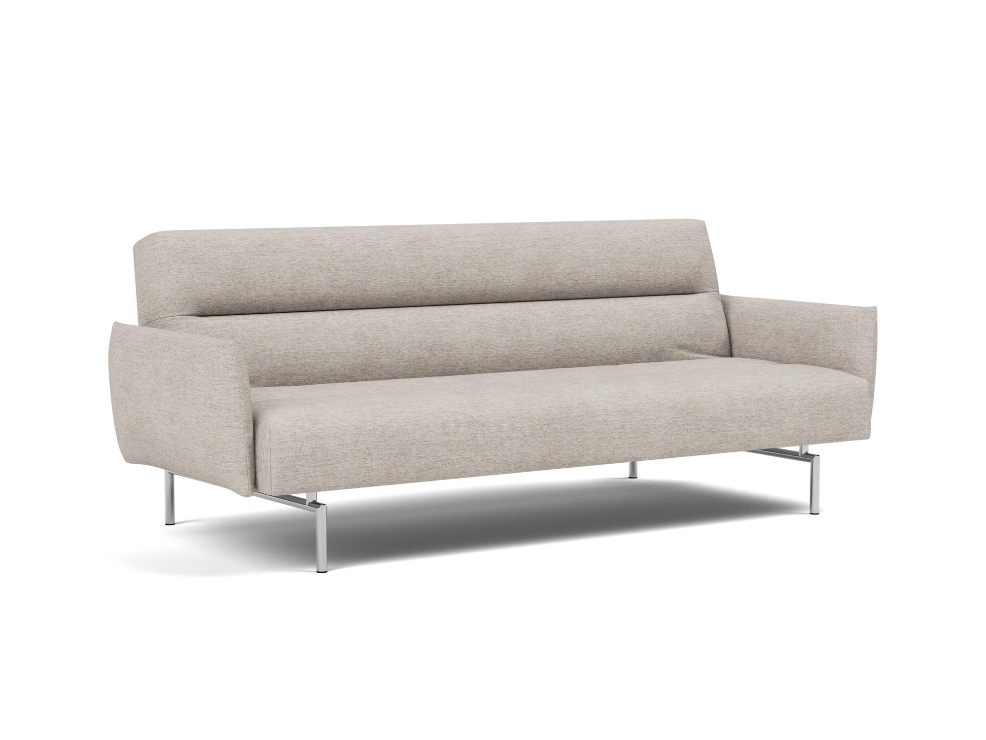 Schlafsofa Jillis mit Armlehnen Chenille Yuveno 471-Sand