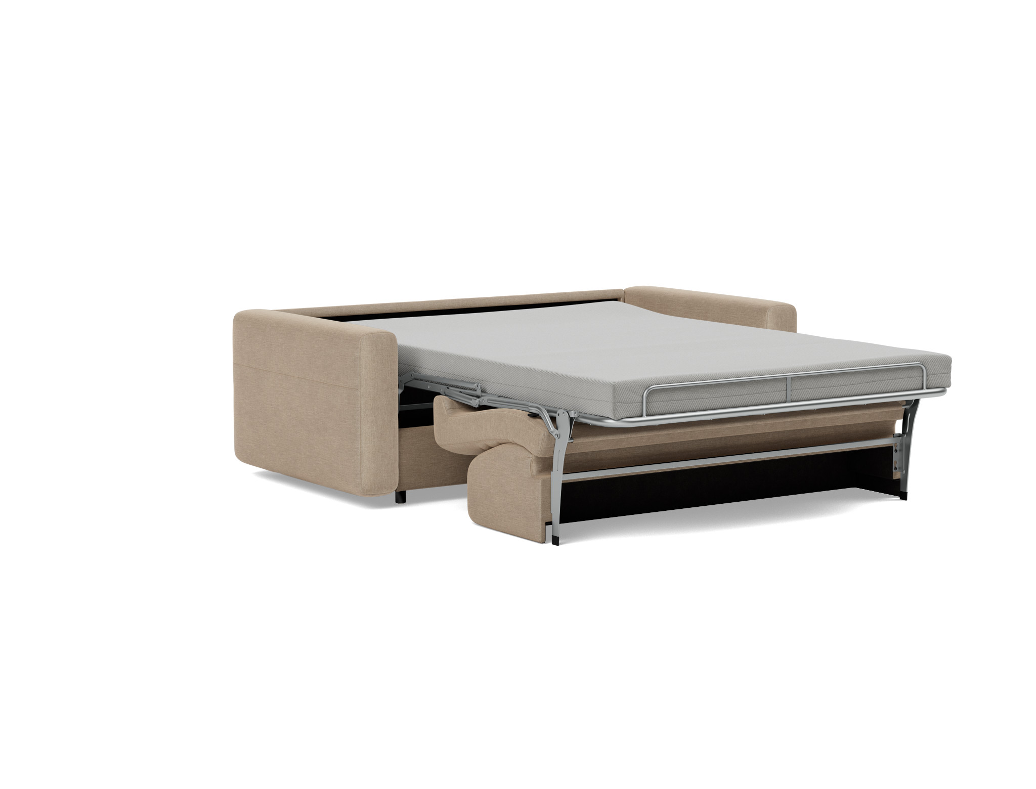Schlafsofa Killian mit Memory-Matratze 140 Flachgewebe Phobos 587-Mocha