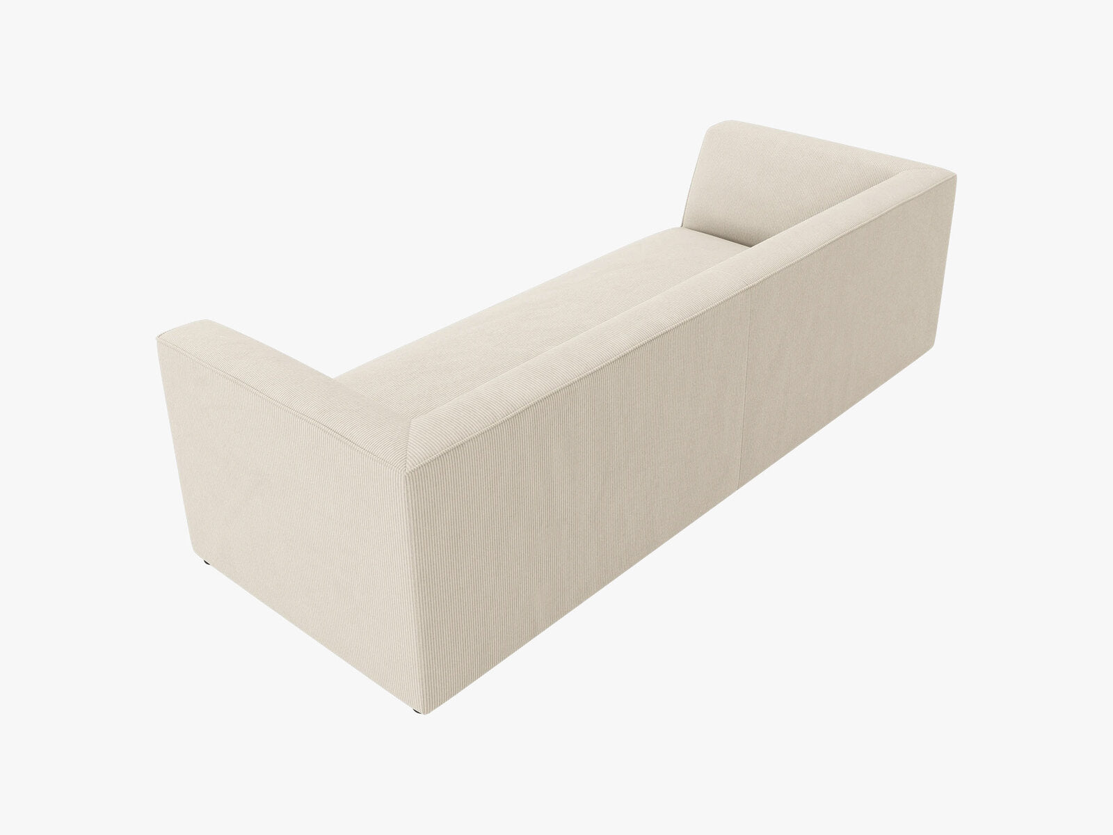 Micadoni Sofa Ruby 3-Sitzer Kord Scala Helles Beige