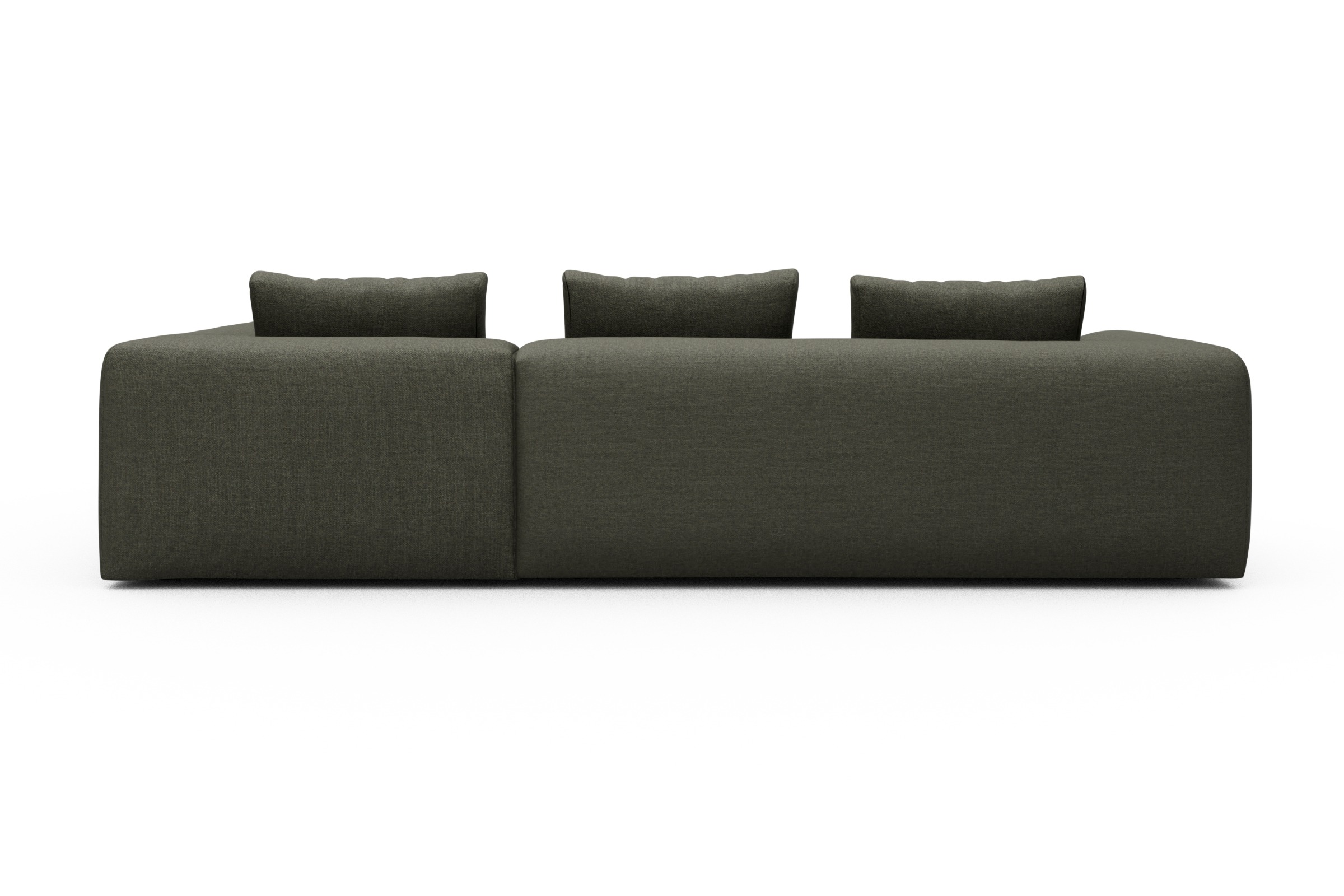 Ecksofa Fred Relax-Ecke rechts mit 2,5-Sitzer Sama-Winter-Moss