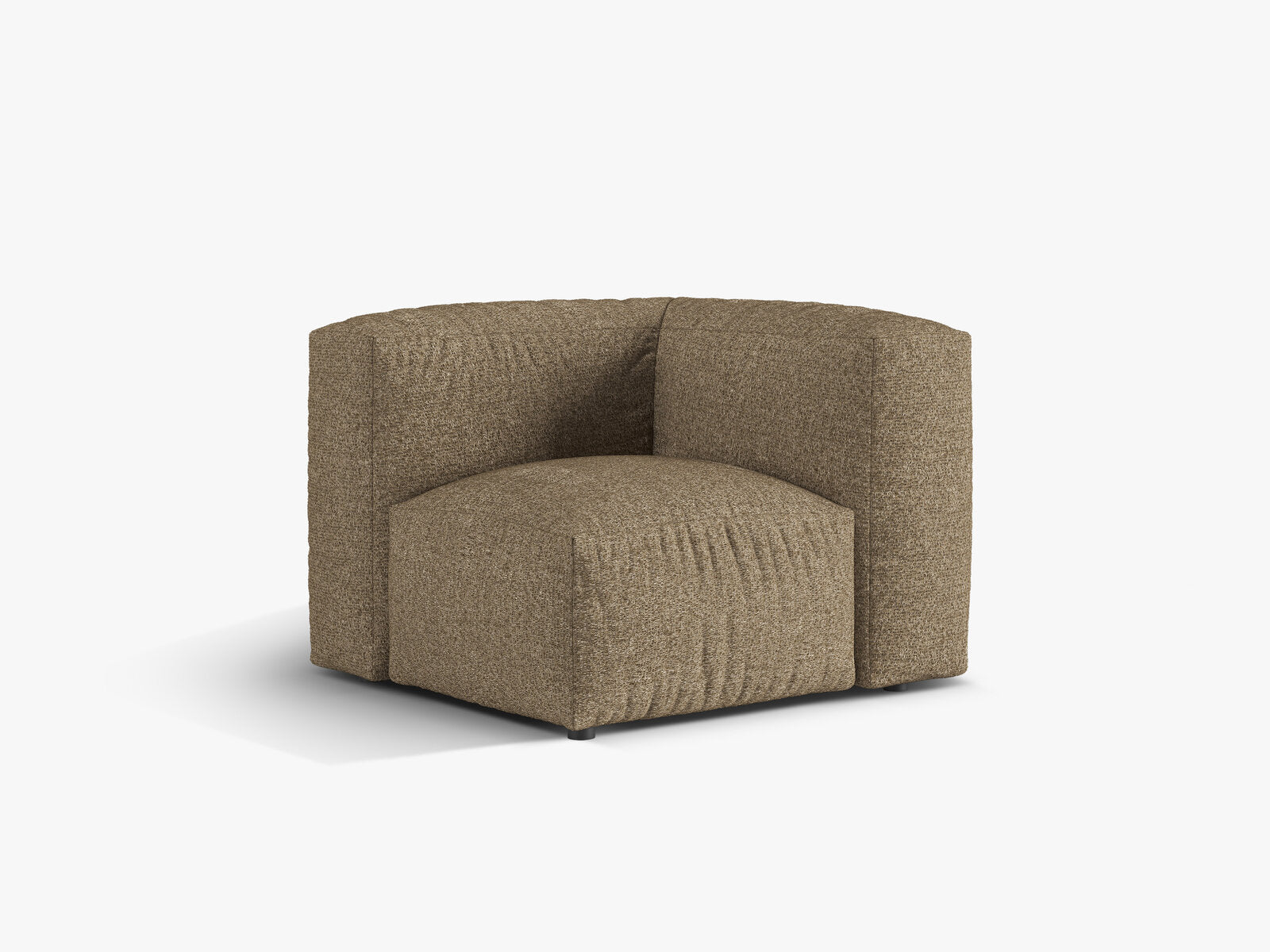 Micadoni Eckmodul Martina 1-Sitzer Klein Boucle Monet Cappuccino
