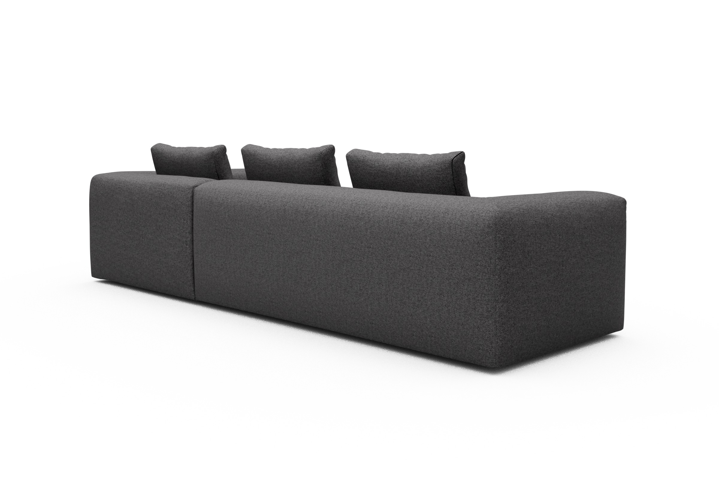 Ecksofa Fred Relax-Ecke rechts mit 2,5-Sitzer Sama-Antracite