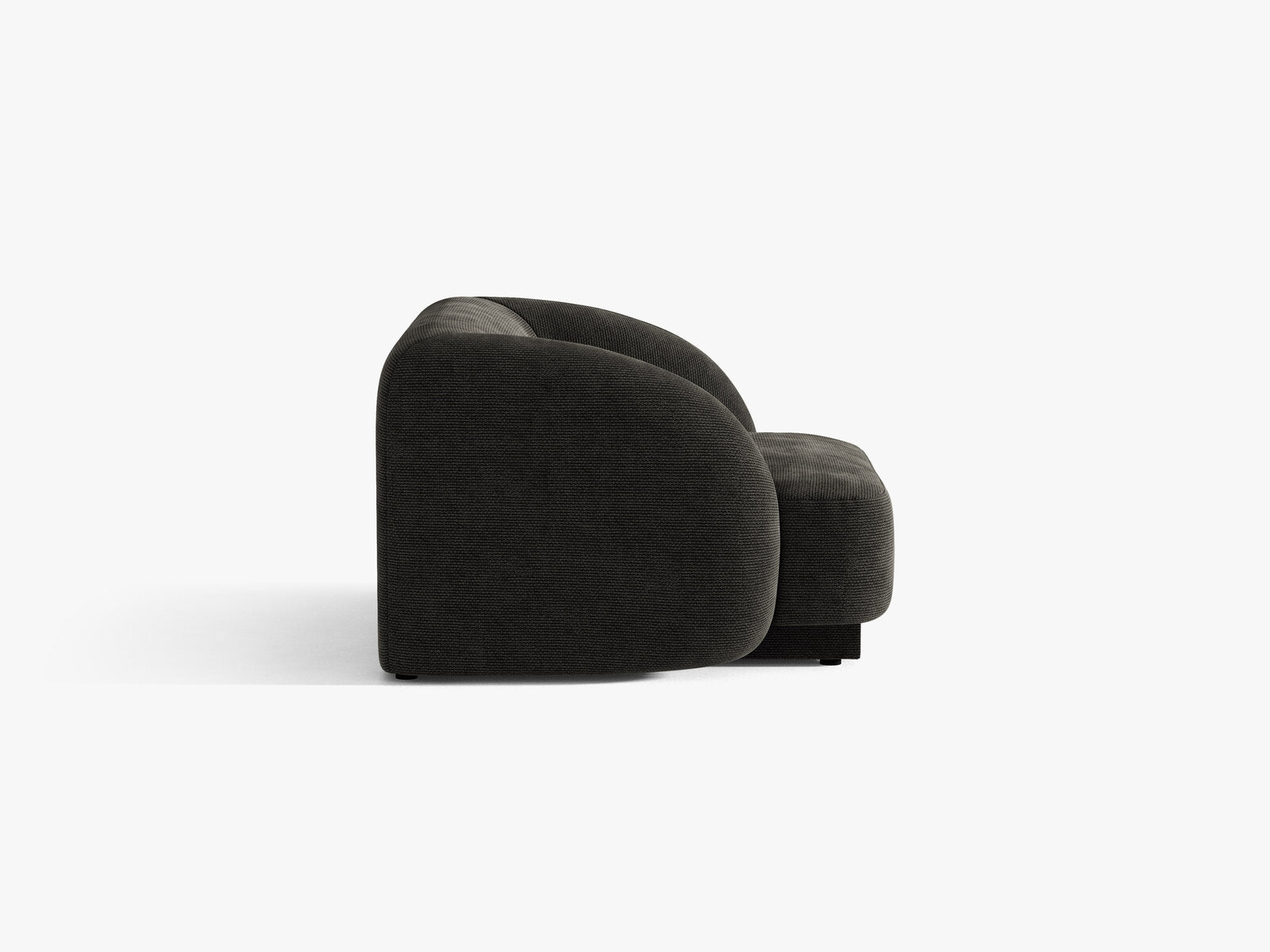 Micadoni Sessel Miley 1-Sitzer Chenille Eden Anthrazit